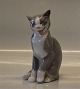 Bing and 
Grondahl B&G 
2452 Cat - grey 
16 cm (middle) 
Sv. Jespersen 
Marked with the 
three Royal ...