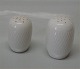 2 sæt på lager
Royal 
Copenhagen 
14200 Salt 6 cm 
Pepper 6,5 cm - 
hvidt porcelæn 
- hvedekorn 
