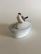 Royal 
Copenhagen Art 
Nouveau Lidded 
dish with bird 
No 64/1464. 
Measures 13,7cm 
and is in 
perfect ...