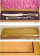 sølv sherefield 
forskære sæt i 
original kasse 
Bestående af 
kniv og 
stegegaffel 
utrolig flot