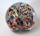 Antik glas brev 
presse, 19. 
årh. 
Millefiori. 