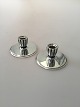 Georg Jensen Harald Niesen Sterling Silver Pair of Candlesticks No 897