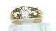 Guldring med 
Diamanter, 9 
Karat
Stemplet: 9K, 
AM
Størrelse 57, 
18,14 mm. 
Flot og ...