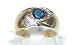 Gold ring with Sapphire and Diamonds, 18 Carat
Size 56,