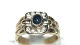 Guldring med 
Brillant 14 
Karat
Stemplet: 585, 
 A i en ring
Størrelse 56, 
17,8 mm. 
Flot ...