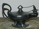 Art Nouveau Style: Oil lamp in tin WMF c. 1910