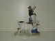 Large Royal Copenhagen Figurine, Girl with Two Goats
