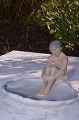 Bing & Grondahl 
porcelain 
ashtray or soap 
dish.
B & G  boy on 
waterlily leaf 
no. 1660. 
Height ...