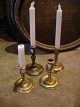Antique Swedish brass candlesticks