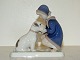Bing & Grondahl 
figurine, girl 
with dog.
The factory 
mark tells, 
that this was 
produced ...