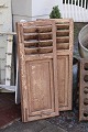 An old pair of decorative French shutters with fine patina.