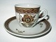 Kongelig Brun 
Tranquebar, 
Kaffekop med 
underkop
Dek. nr. 
45/992
1. sortering
Koppen ...