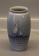 Bing & Grøndahl B&G 8375-254 Vase 14 cm Marine - Sejlskib