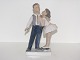 Lyngby figur, 
dansepar.
Dekorationsnummer 
93.
1. sortering.
Højde 22,0 cm.
Perfekt ...