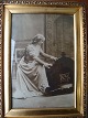 Ubekendt 
kunstner (20 
årh):
Moder ved 
vugge 1904.
Tryk på papir.
Titel - "Sov 
Sødt"
Betegnet ...