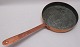 Frying pan in 
copper, 19th 
century. 
Denmark, 
Haraldskjaer 
Copper Factory. 
Inside tinned. 
...