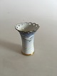 Bing & Grondahl 
Seagull with 
Gold Pierced 
Vase No 171 / 
673.
Measures 8cm.