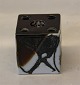 Aluminia 
Copenhagen 
Faience 
645-3500 Dice 
as candlestick 
and vase 6.2 x 
5.6 cm Black 
and brown ...