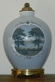 Vase in 
porcelain from 
Royal 
Copenhagen. 
Decorated with 
Gentofte Lake 
and Villa ( 
Skolebakken 2 
...