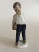 Lyngby 
Porcelænsfigur 
af Skoledreng 
19cm. I perfekt 
stand.