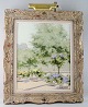 Andre GISSON 
(1928-2003) 
Tuileries 
Garden, Paris. 
American 
artist.
Oil on canvas. 
Signed. Dated 
...