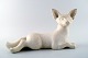 Rörstrand stoneware figure by Gunnar Nylund, lying fox.
