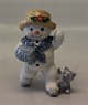 Royal Copenhagen figurine 0316 RC Winther series, Snowman, Mother Sophie 9 cm 
(1249316) Henny Iversen 2006