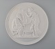 B&G (Bing & 
Grondahl) large 
biscuit plate 
after 
Thorvaldsen, 
app. 1880s.
In perfect 
condition, ...
