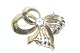 Broche med 
Aquamarin, 14 
karat 
 Stempel: HS; 
585 
Størrelse 32 x 
35 mm.
 Flot og ...