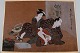 Erotisk japansk 
akvarel, 20 
årh.
Signeret.
I perfekt 
stand
måler 41 x 28 
cm.