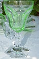 Lalaing glas. 
Flotte grønne 
hvidvinsglas, 
højde 13cm. 
diameter 7cm. 
produceret  på 
Holmegaard ...