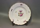 Kongeligt 
porcelæn 
saksisk blomst. 
Middagstallerken 
lavet i 1946. 
Dia: 25,5 cm.