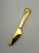 Georg Jensen 
Årskniv  
forgyldt 
Sterling Sølv 
med emalje. 
Måler 16 cm