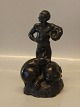 The Swineherd" H.C. Andersen Bronze Tinos Kongslev 14.5 cm