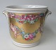Flowerpot, 
Saxon 
Porzellansfabrik 
zu Potschappel 
von Carl 
Thieme, app. 
1920. Rococo. 
Polychrome ...