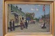 Ubekendt 
kunstner (20 
årh):
Sommerdag på 
Bakken.
Olie på 
lærred.
Sign.: TA (én 
for mig ...