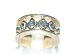 Guldring med 6 
blå Safir 18 
Karat.
Stempel: IA, 
18K.
Størrelse 59, 
18,7 mm. 
Ringens ...