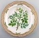 Royal Copenhagen Flora Danica, Round dish or Dinner plate with pierced border.
Decoration number 20/3526.