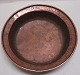 Large antique 
Danish copper 
dish, 18th 
century. 
Unstamped. Dia 
.: 38.5 cm. D 
.: 9 cm.