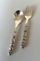 Georg Jensen Sterling Silver Ornamental Salatservers No 54