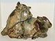 Royal 
Copenhagen 
stoneware 
figurine, bull.
Designed by 
artist Knud 
Kyhn.
Decoration 
number ...