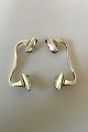 Georg Jensen Pair of Loose Sterling Silver Handles No 1 for Unknown Tray