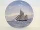 Royal Copenhagen
Extra large plate with sail ship on ocean from 
1923-1928