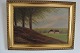 Ubekendt 
kunstner (20 
årh):
Bondehus ved 
skov.
Olie på 
lærred.
Sign.: 
Hartmann
30x45 (40x55)