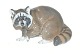 Royal 
Copenhagen 
figurine, 
Raccoon
Design: 
William Timyn
Dek. No. 5401
factory 1st 
...