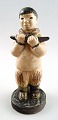 Rare Arne 
Ingdam, Denmark 
60s, Eskimo boy 
with kayak in 
his hands, 
ceramics.
In perfect ...