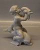 Bing and 
Grondahl B&G 
4061 Girl 
kissing Dolphin 
20 x 17 cm  
Celadon Glazed 
Kai Nielsen 
Marked ...