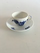 Royal 
Copenhagen Blå 
Blomst Flettet 
Kaffekop med 
Underskål No 
8040.