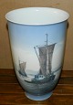 Flower vase in 
porcelain from 
Royal 
Copenhagen with 
painted motive 
from the coast 
with fishing 
...