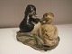 Figur med 2 
troldænder (han 
og hun) Kgl. 
Keramik design 
21919 af Knud 
Kyhn (1880 - 
1969) Højde: 
...